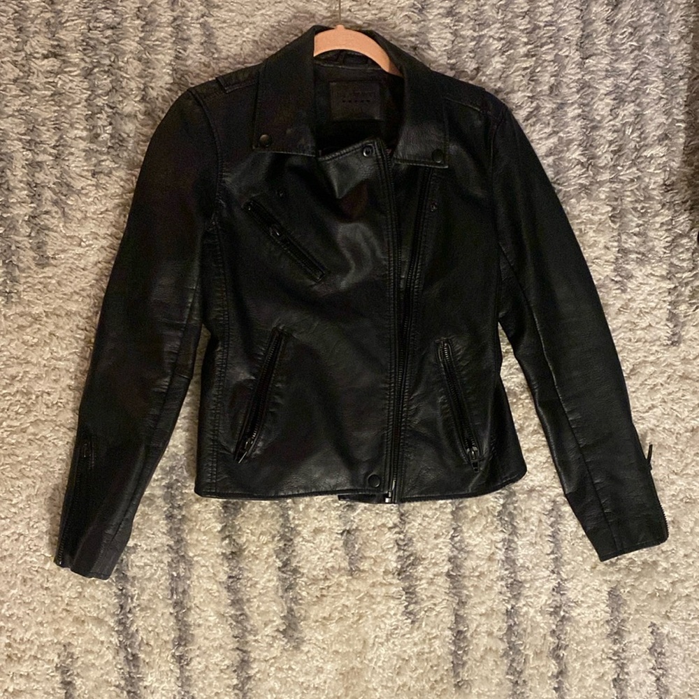 BLANKNYC black faux leather jacket size small